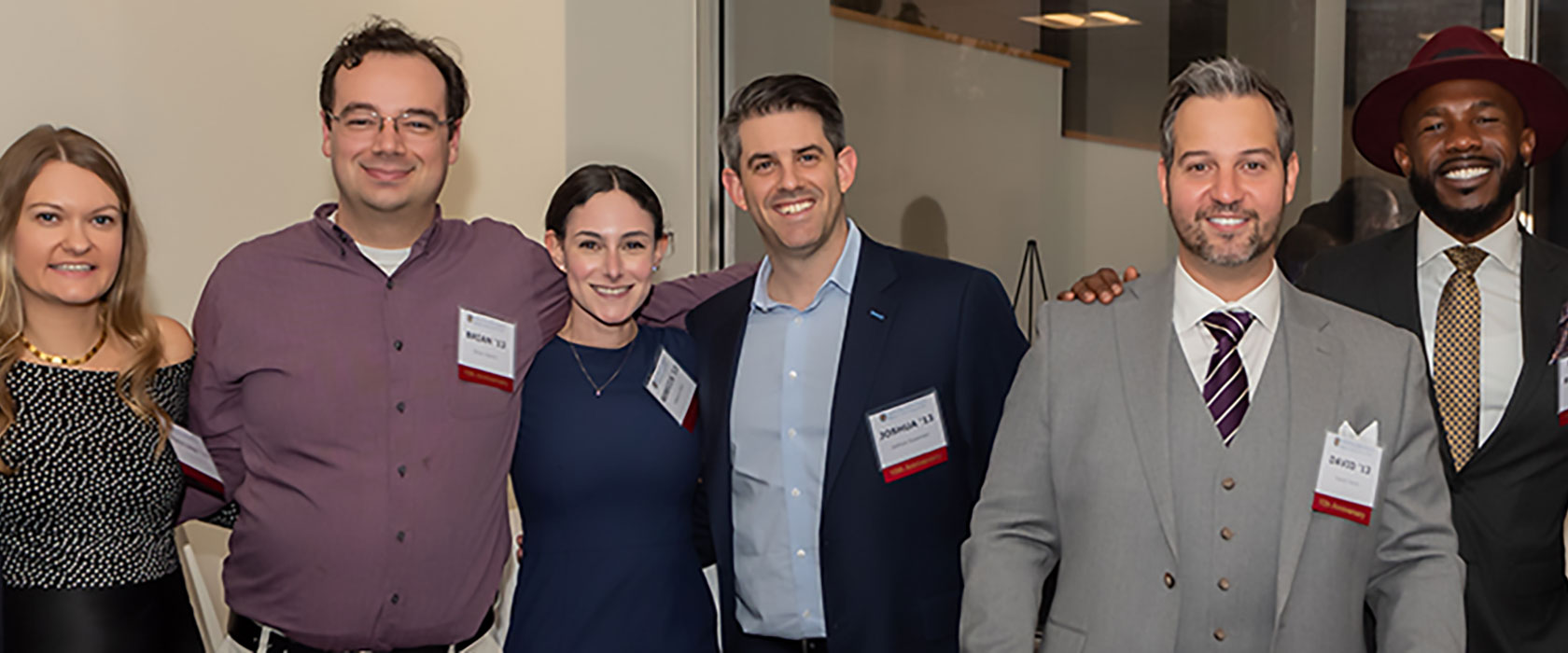A group of Hofstra Law Alumni at an Event